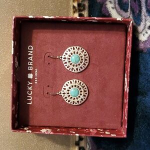 NWT Lucky Brand turquoise earrings